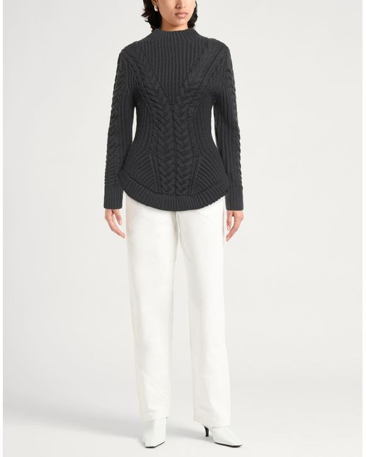Nina Ricci Black Turtleneck Wool, Cashmere