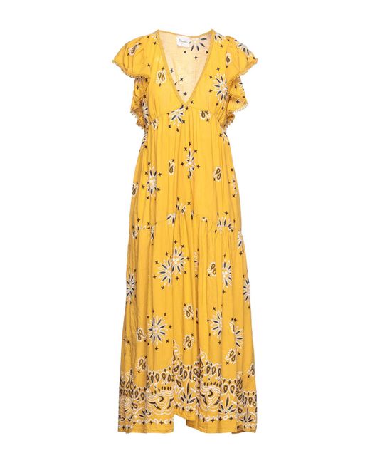 Dixie Yellow Midi Dress