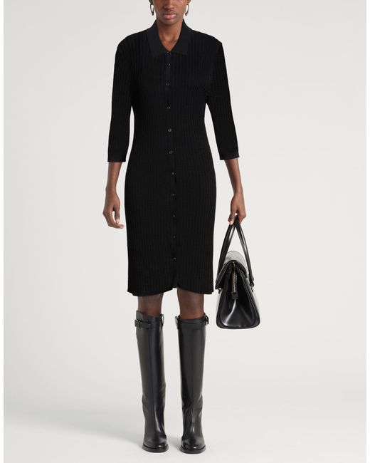 Helmut Lang Black Midi Dress