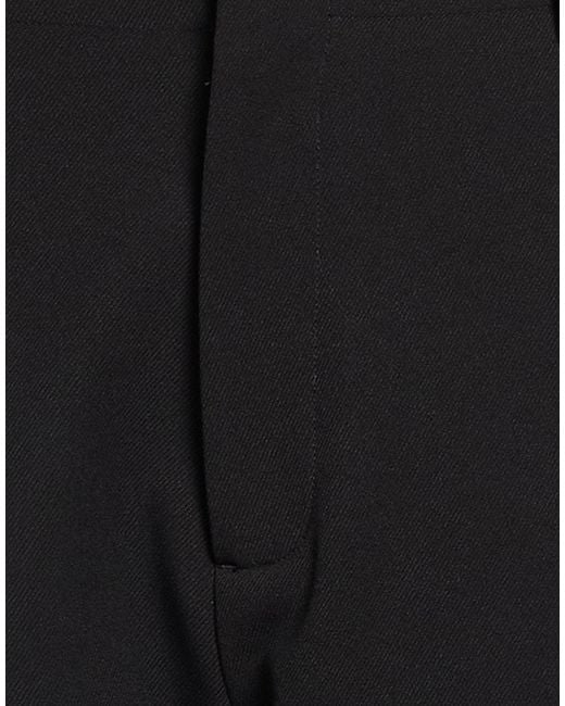 Daniele Alessandrini Black Pants Polyester, Elastane for men