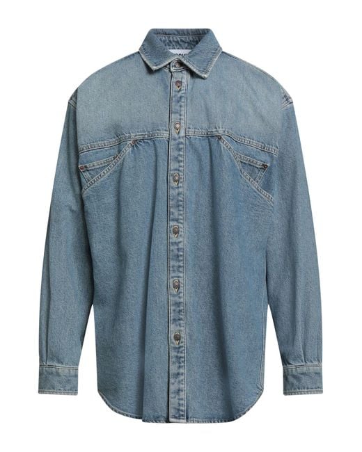 Camisa Vaquera Moschino de hombre de color Blue