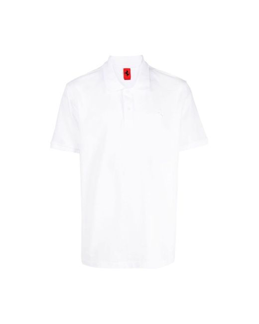 Ferrari Poloshirt in White für Herren