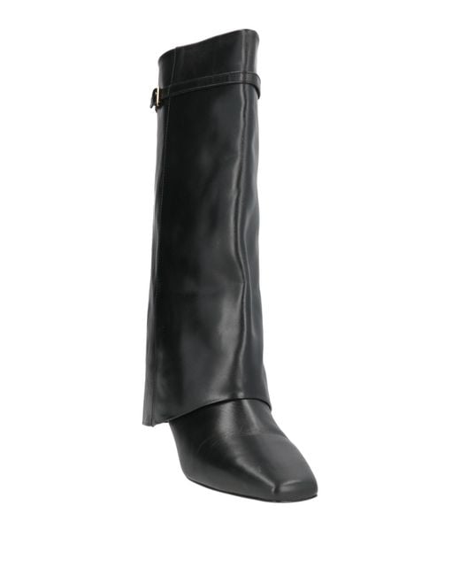 Alohas Black Boot Leather