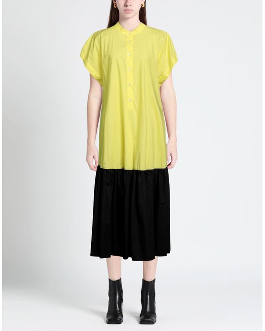 Jucca Yellow Midi Dress