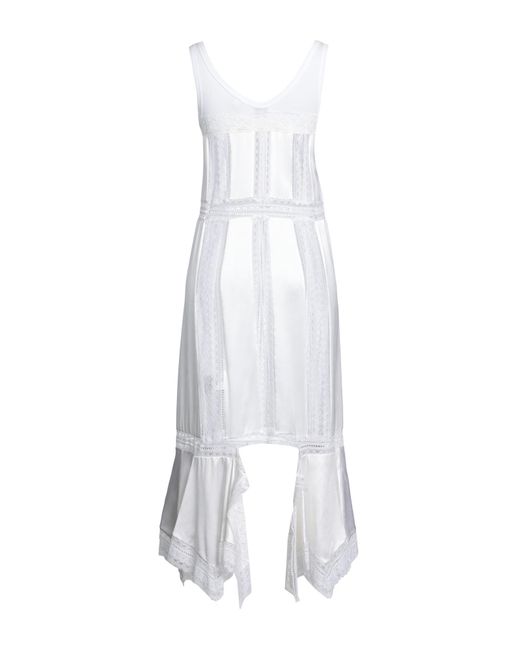 Burberry White Midi Dress