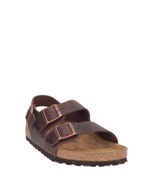 Birkenstock Brown Dark Sandals Leather for men