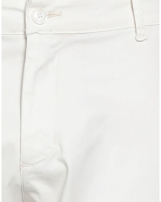 Stilosophy White Pants Cotton, Elastane for men