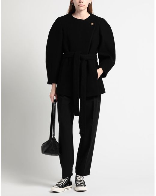 Chloé Black Coat Virgin Wool, Polyamide