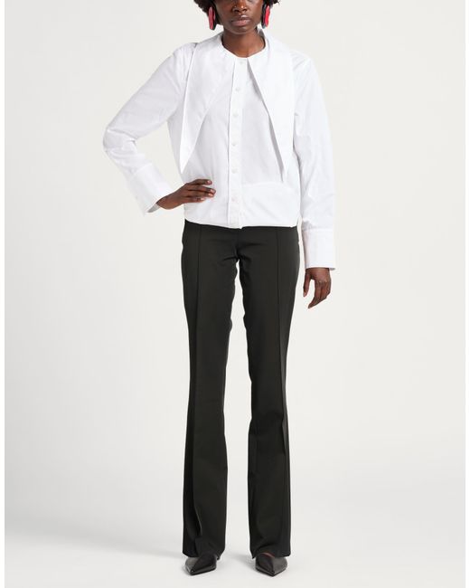 Elisabetta Franchi Black Dark Pants Polyester, Elastane