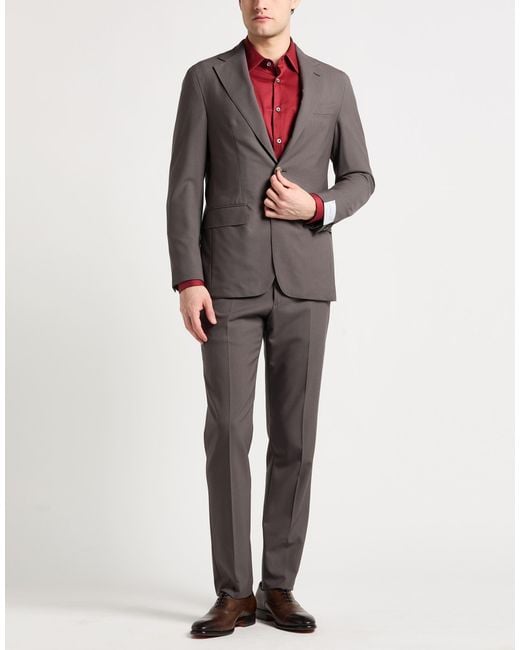 Caruso Gray Suits for men