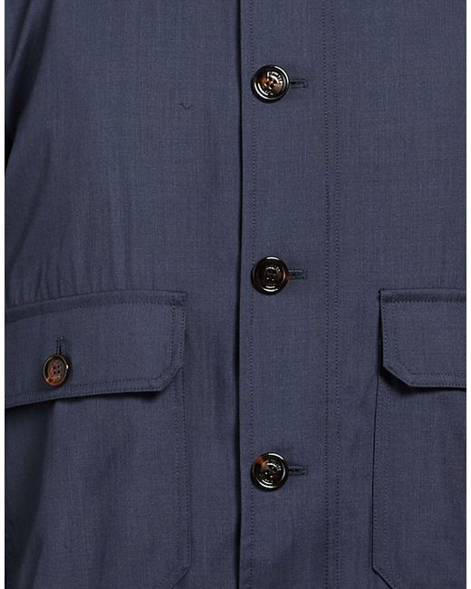 Moorer Blue Jacket Virgin Wool, Silk for men