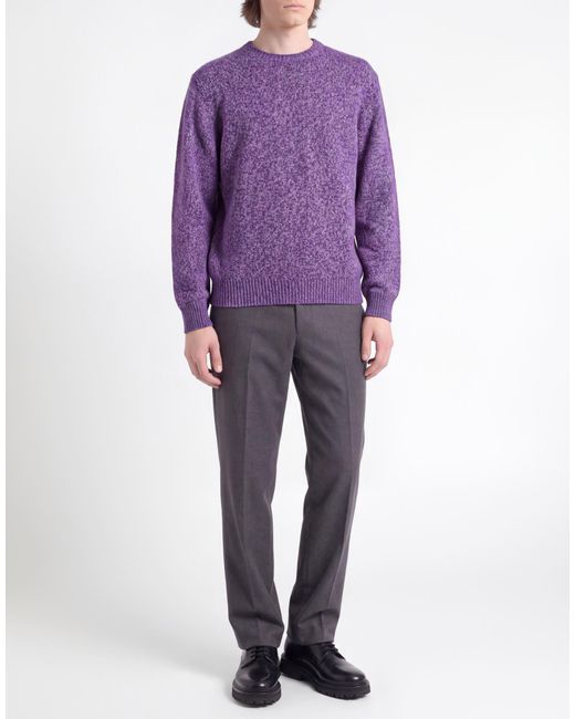 Fedeli Purple Jumper for men