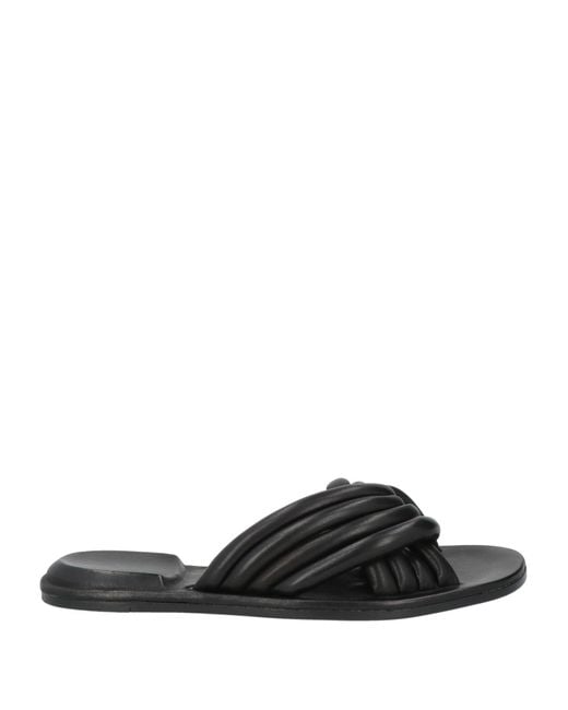 Officine Creative Black Sandals Leather