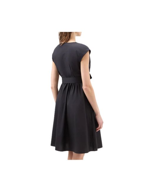 Woolrich Black Midi-Kleid