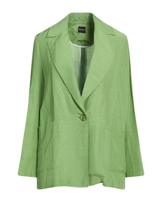 Pennyblack Green Blazer Viscose, Linen