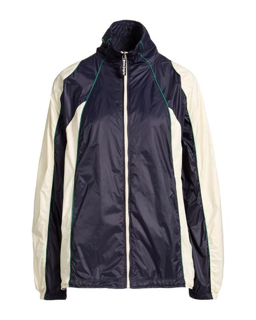 Palm Angels Blue Jacket Polyamide, Viscose