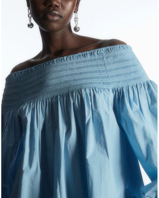 Bp smocked off the shoulder top hotsell