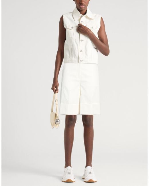 Thom Browne White Shorts & Bermuda Shorts Cotton