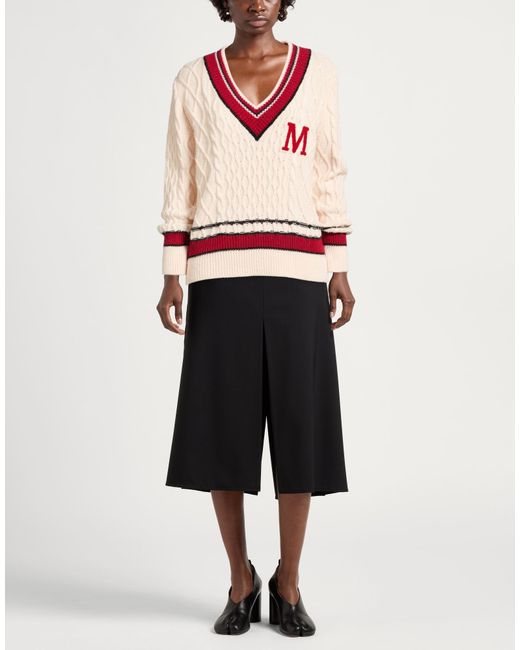 Marc Ellis Red Cream Sweater Acrylic, Viscose, Wool, Alpaca Wool