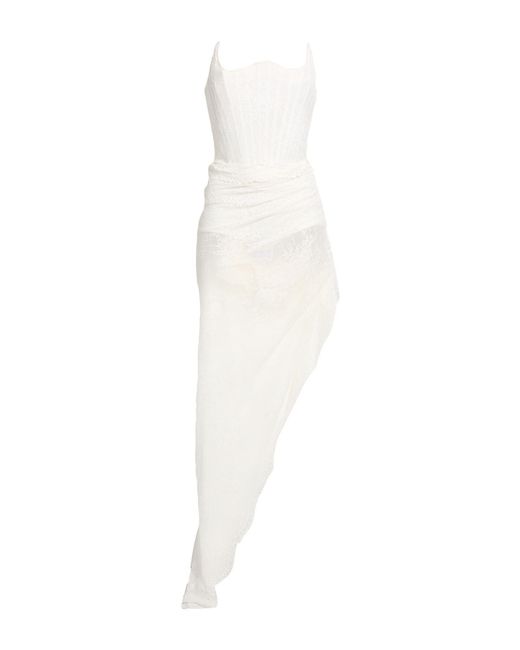 GIUSEPPE DI MORABITO White Maxi Dress Polyamide, Elastane