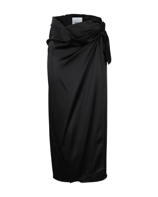 Jupe midi Erika Cavallini Semi Couture en coloris Black