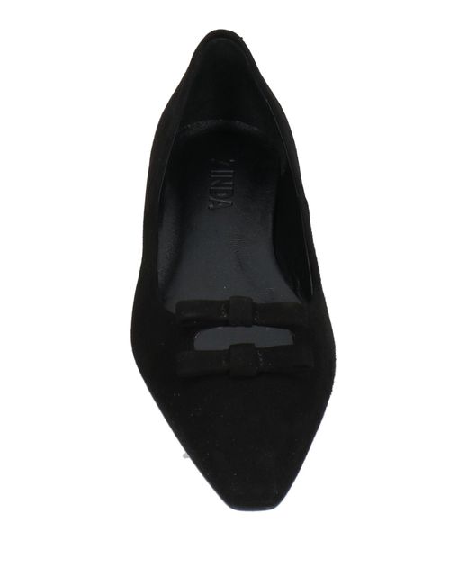 Zinda Black Ballet Flats Leather