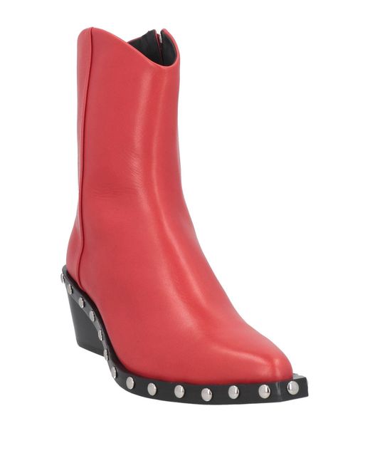 Rag & Bone Red Ankle Boots