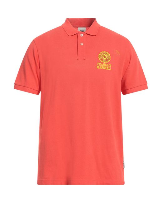 Franklin & Marshall Red Polo Shirt for men
