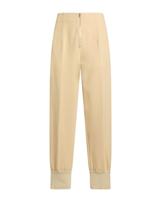 Jil Sander Natural Pants Polyester, Cotton, Elastane for men