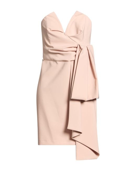 Relish Pink Mini Dress Polyester, Elastane
