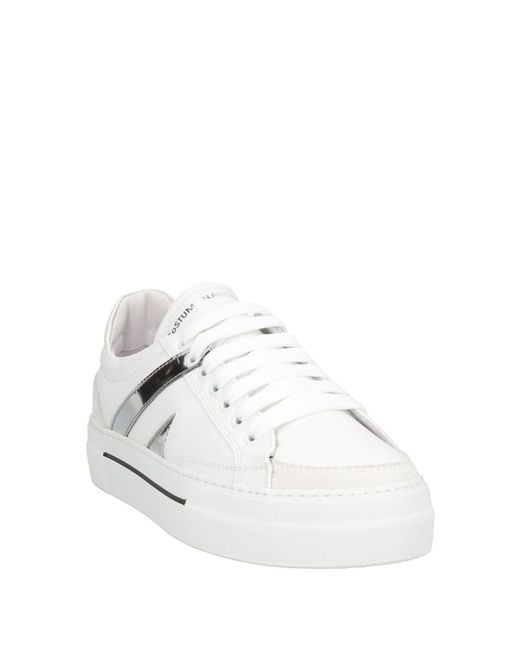 CoSTUME NATIONAL White Sneakers Leather