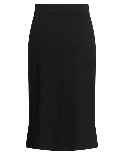 Brunello Cucinelli Black Midi-Rock