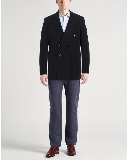 PT Torino Blue Blazer Virgin Wool for men