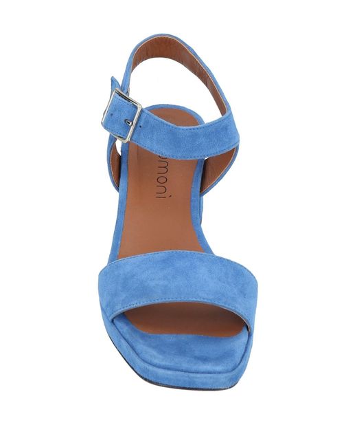 Momoní Leather Sandals in Azure (Blue) - Lyst