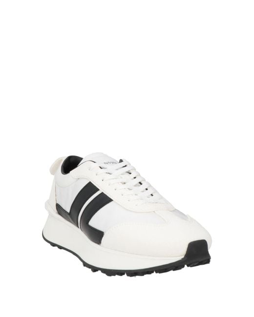 Lanvin White Sneakers Bull Skin, Polyester for men