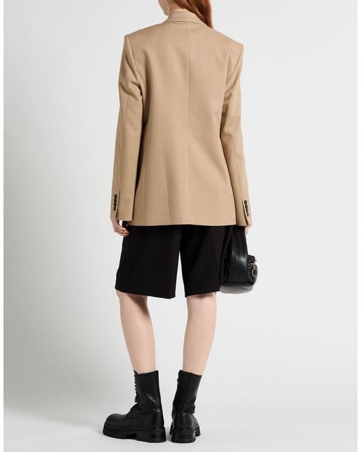 MSGM Natural Sand Blazer Viscose, Polyester, Elastane