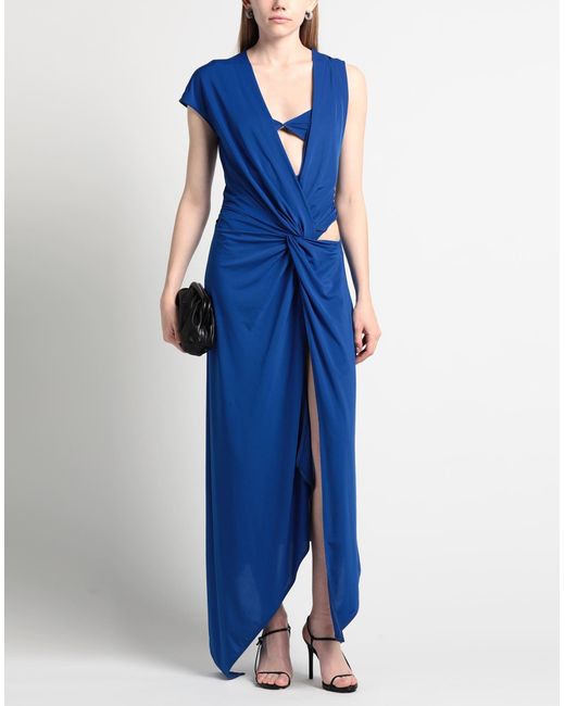 ALESSANDRO VIGILANTE Blue Maxi Dress