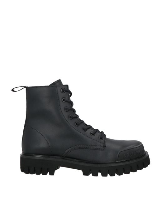 ARMANI EXCHANGE Black Ankle Boots for men