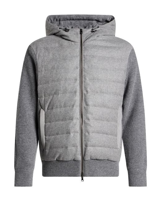 Paul & Shark Gray Puffer Virgin Wool, Cashmere for men