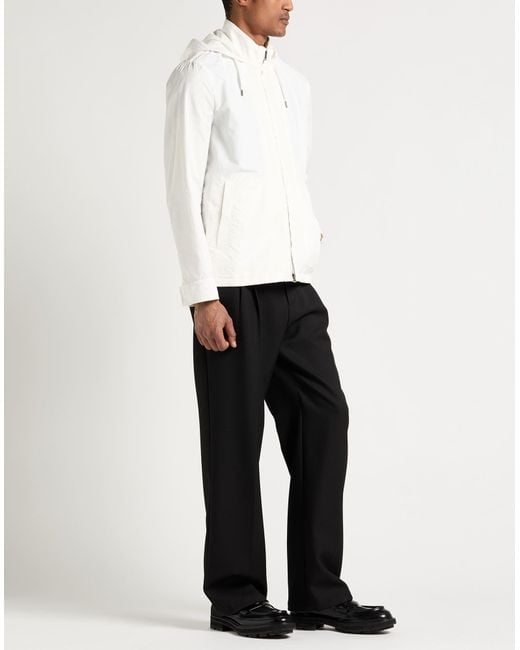Herno White Jacket Cotton, Polyester for men