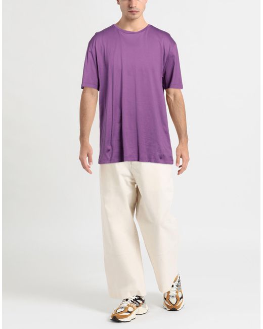 Roberto Collina Purple T-shirt for men