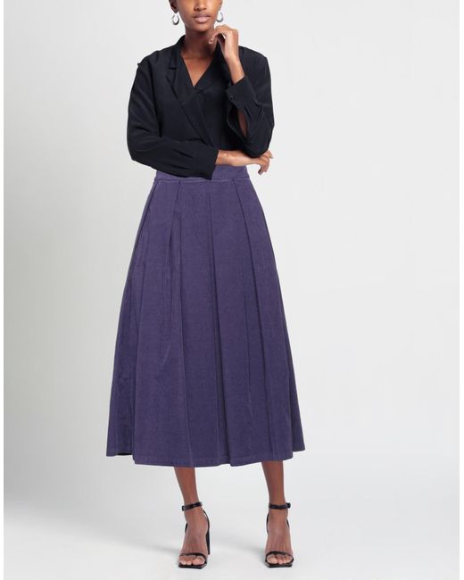 Department 5 Purple Midi Skirt