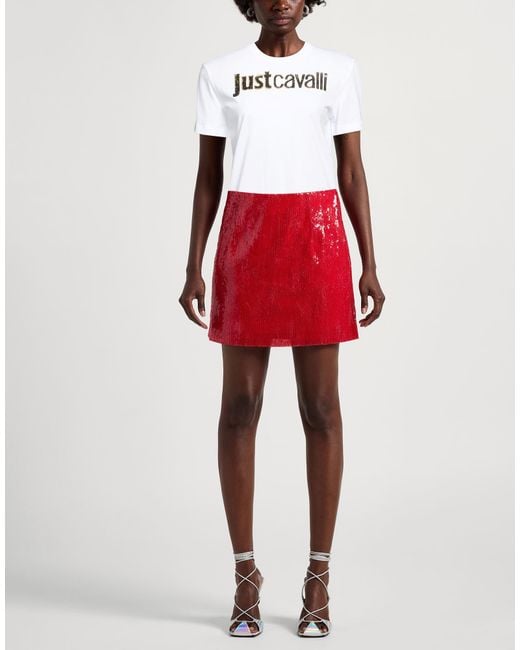 Just Cavalli White T-Shirt Cotton