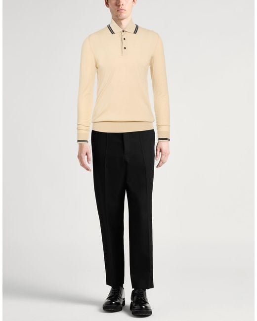 Kiton Natural Polo Shirt Wool for men