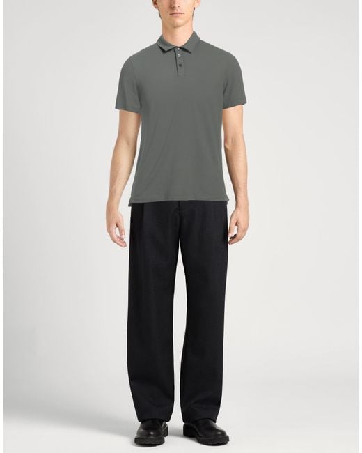 Polo Alpha Studio de hombre de color Gray
