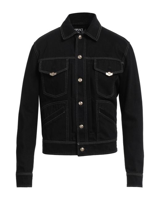 Versace Jeansjacke/-mantel in Black für Herren