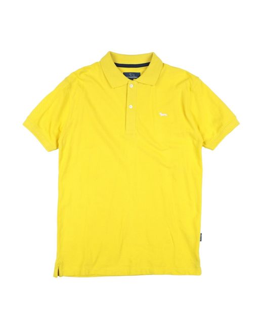 Harmont & Blaine Yellow Polo Shirt Cotton for men