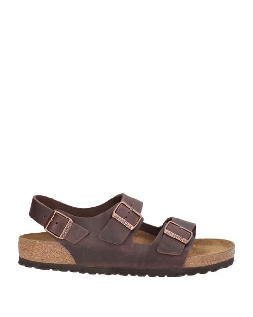 Birkenstock Brown Dark Sandals Leather for men