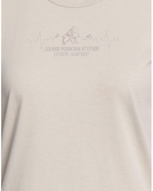 Colmar White T-Shirt Polyester, Cotton