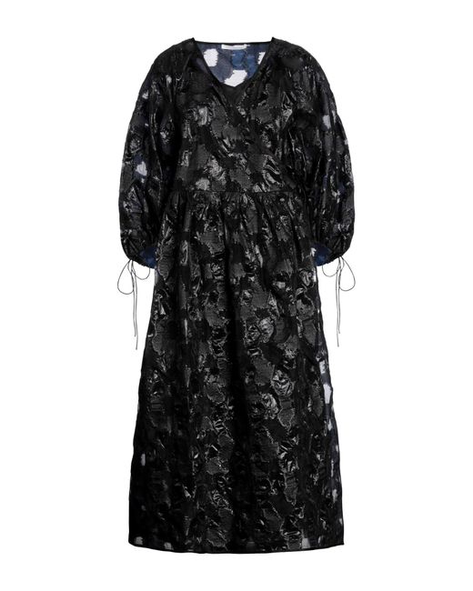 CECILIE BAHNSEN Black Maxi Dress